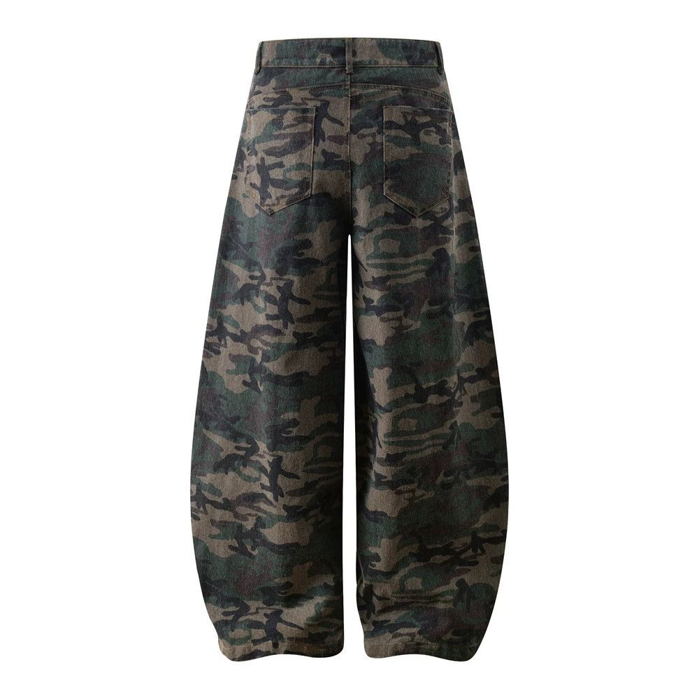 Jean American men's loose cargo retro camouflage machete jeans Size US 32 / EU 48 - 2 Thumbnail