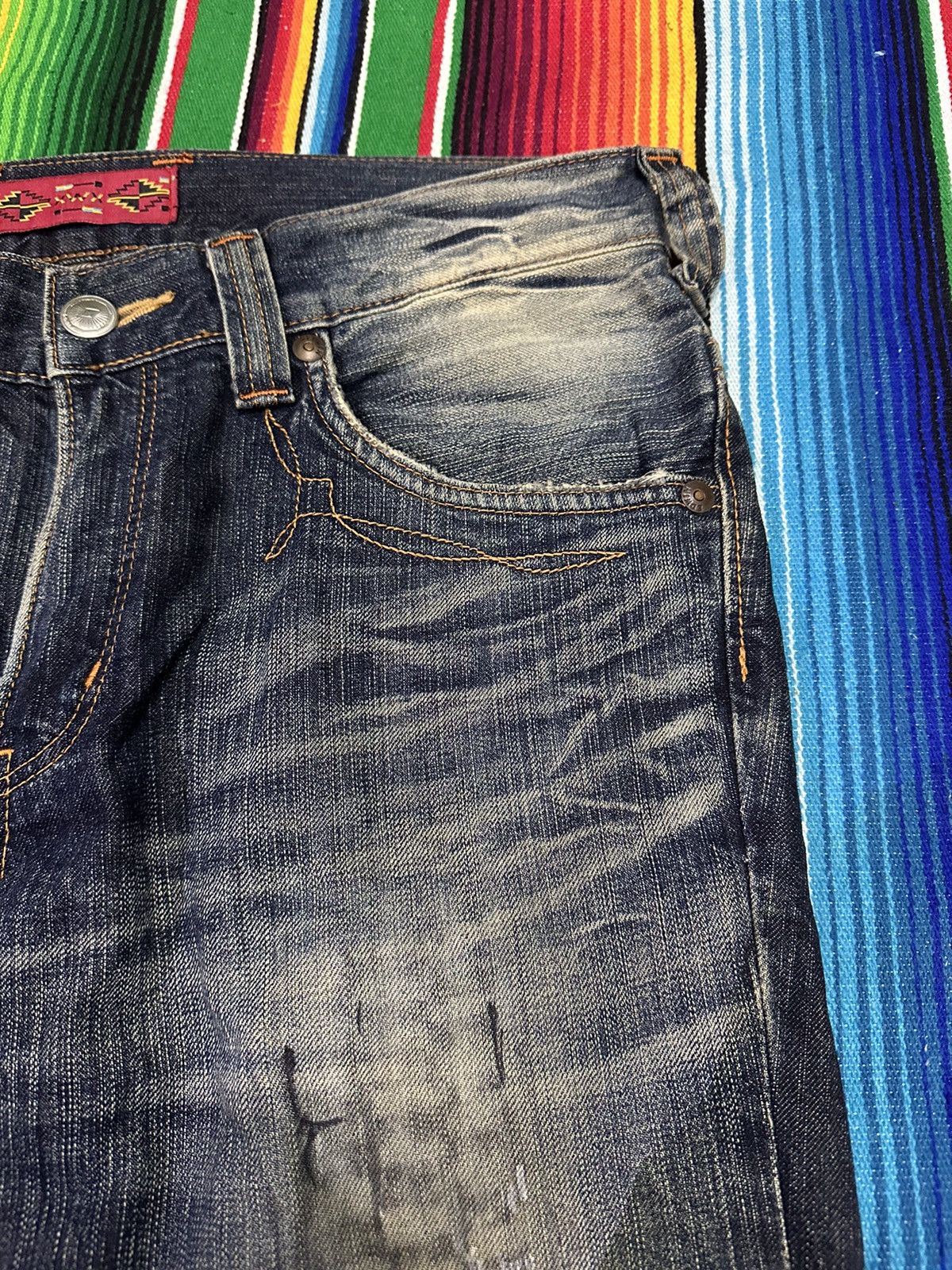 Kapital 💥Edwin Bull💥 Tag Waist Navajo Crazy Design 💥 Size US 34 / EU 50 - 9 Thumbnail