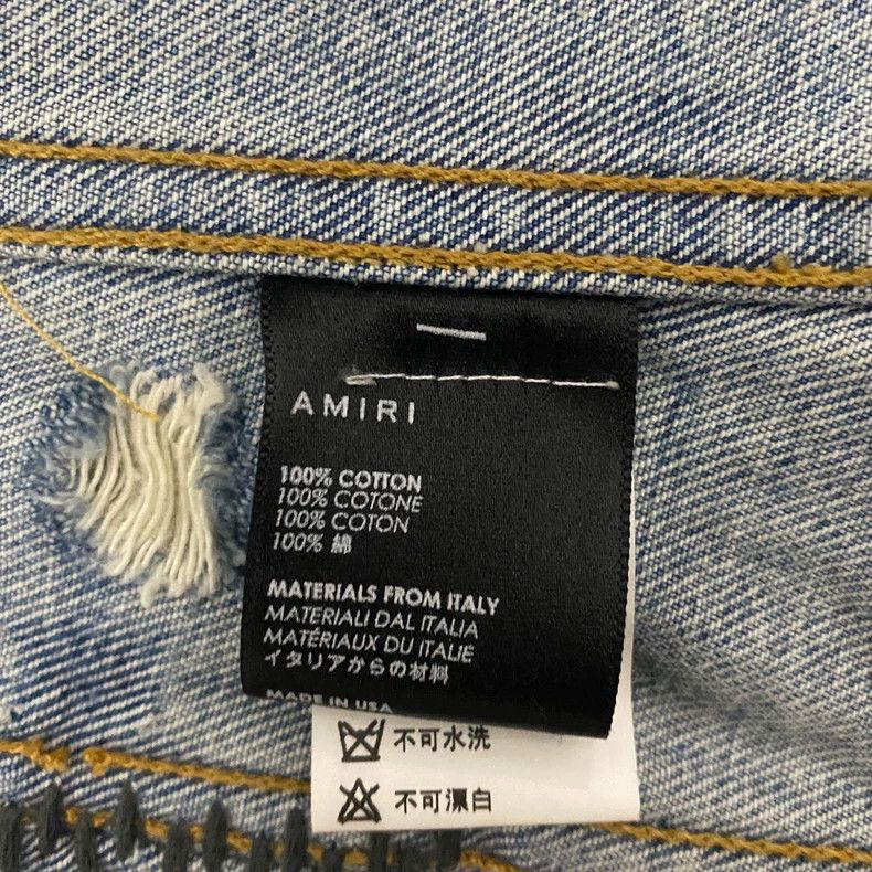 Amiri Amiri Backstab Denim Jacket Size US S / EU 44-46 / 1 - 7 Thumbnail
