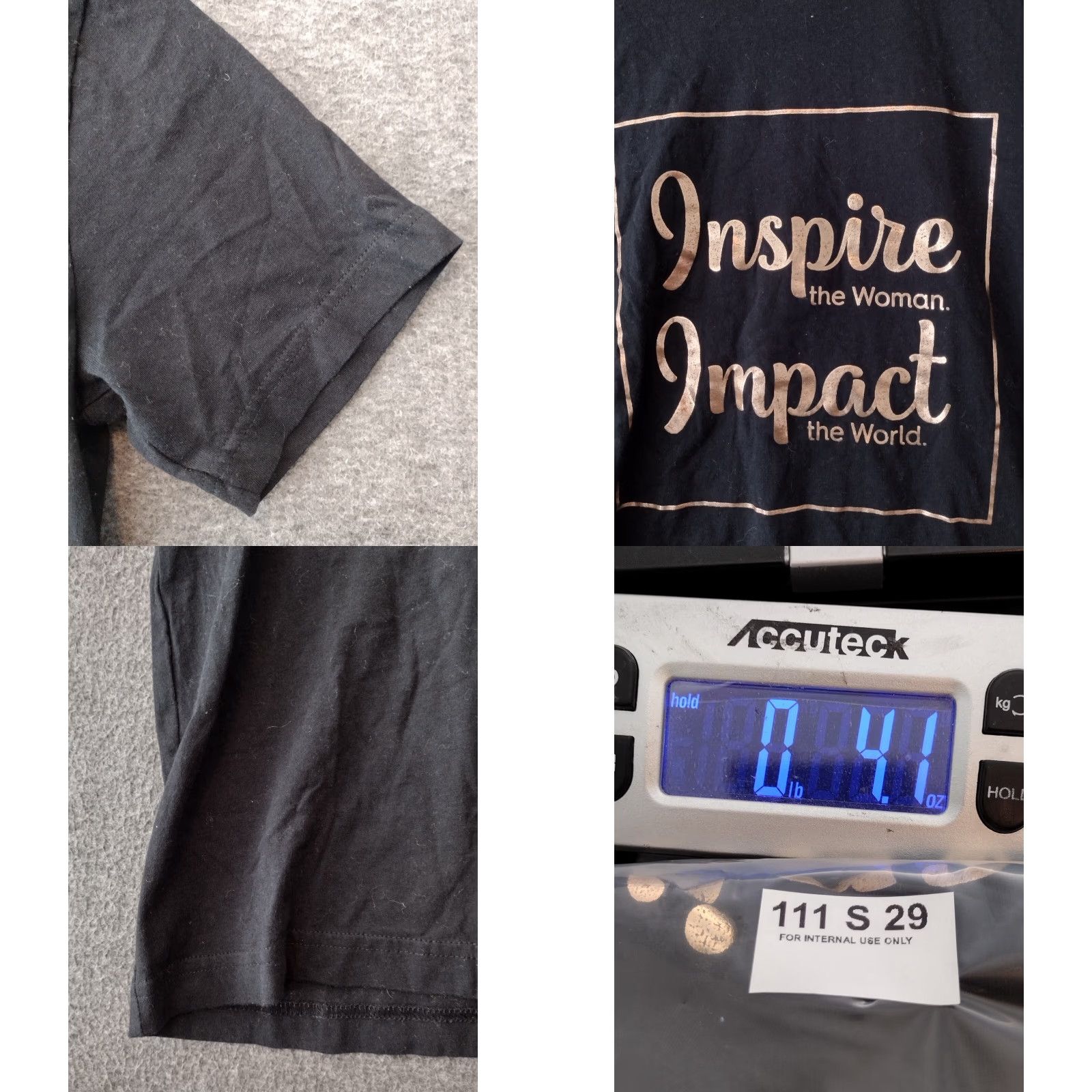 Vintage Inspire the Woman Impact the World Short Sleeve T-Shirt Unisex Black Size S Size US S / EU 44-46 / 1 - 8 Thumbnail