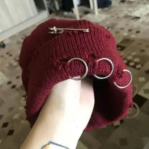 Other Knitted Thick Hip Hop Hole Beanie Size ONE SIZE - 3 Thumbnail