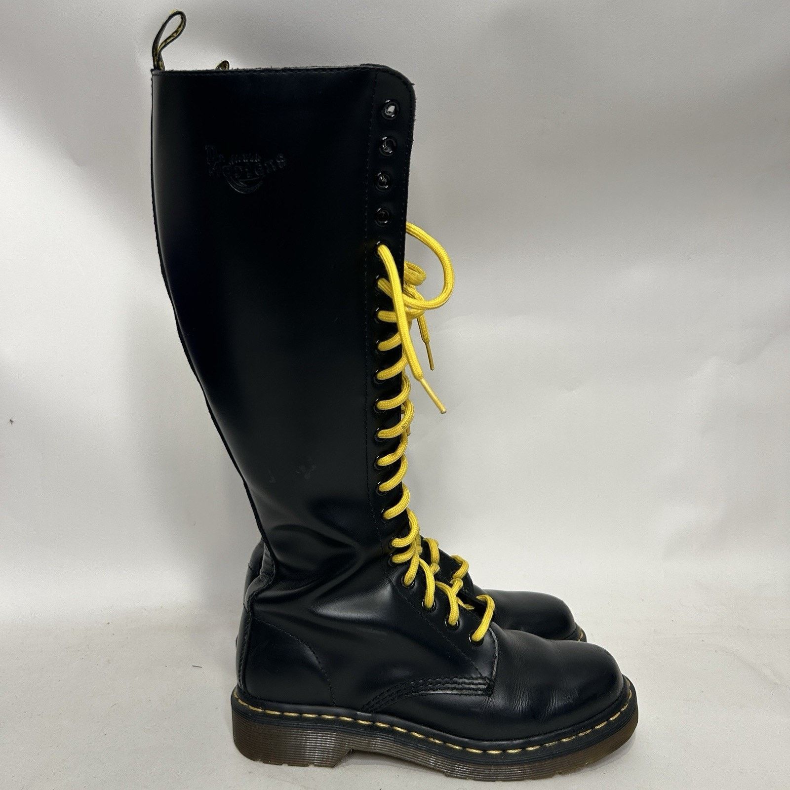 Dr. Martens Vintage Dr. Martens Jemma Leather Lace Up 20 Eye Boots Size US 6 / IT 36 - 6 Thumbnail