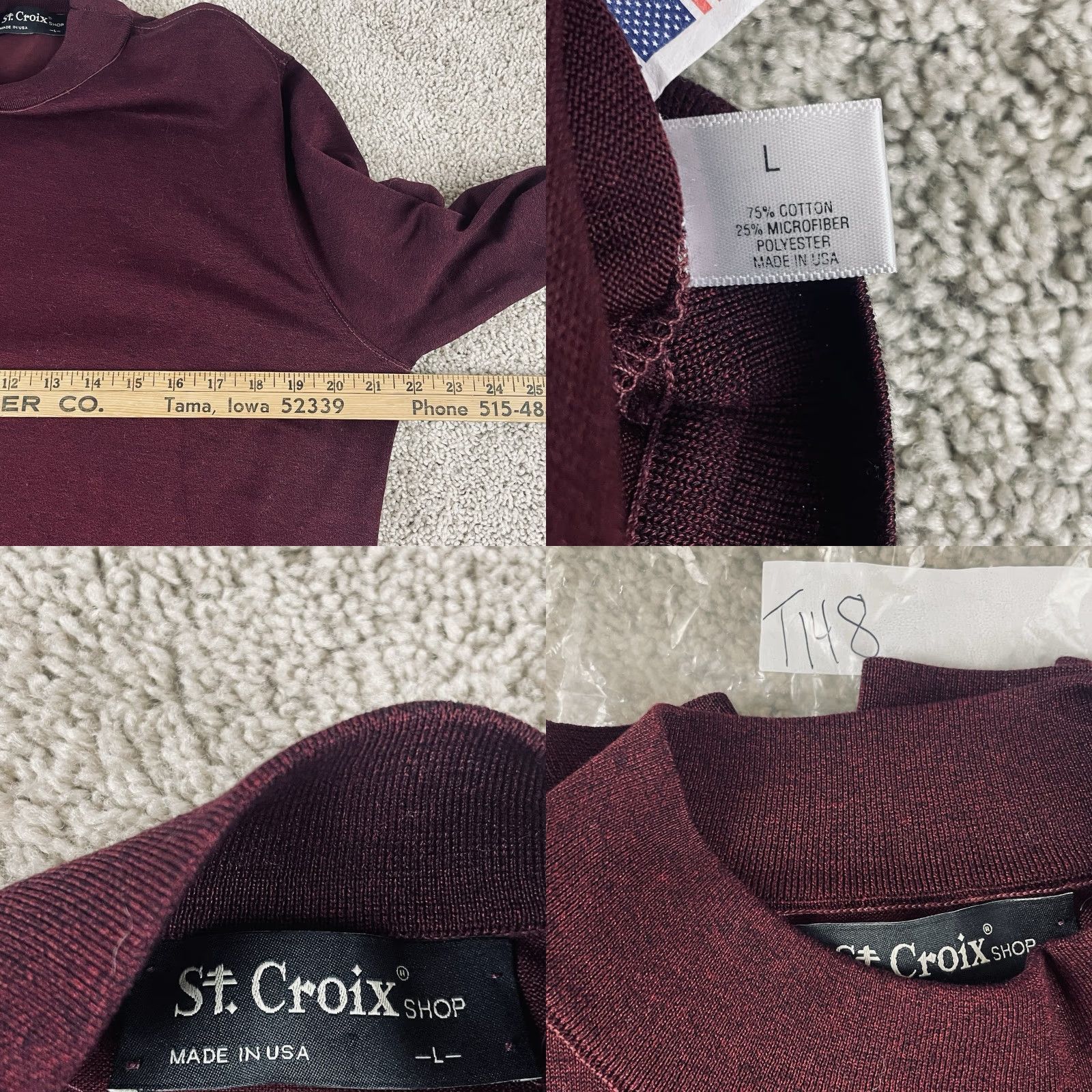 Vintage VINTAGE St Croix Sweater Men Large Cotton Thin Heritage Lightweight Knit USA T118 Size US L / EU 52-54 / 3 - 8 Thumbnail