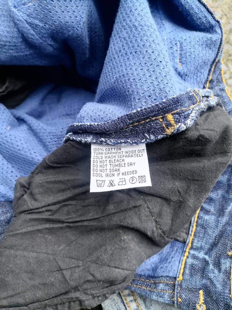 If Six Was Nine Tough Jeansmith Nice Distressed Design Denim Jeans Size US 31 - 10 Thumbnail