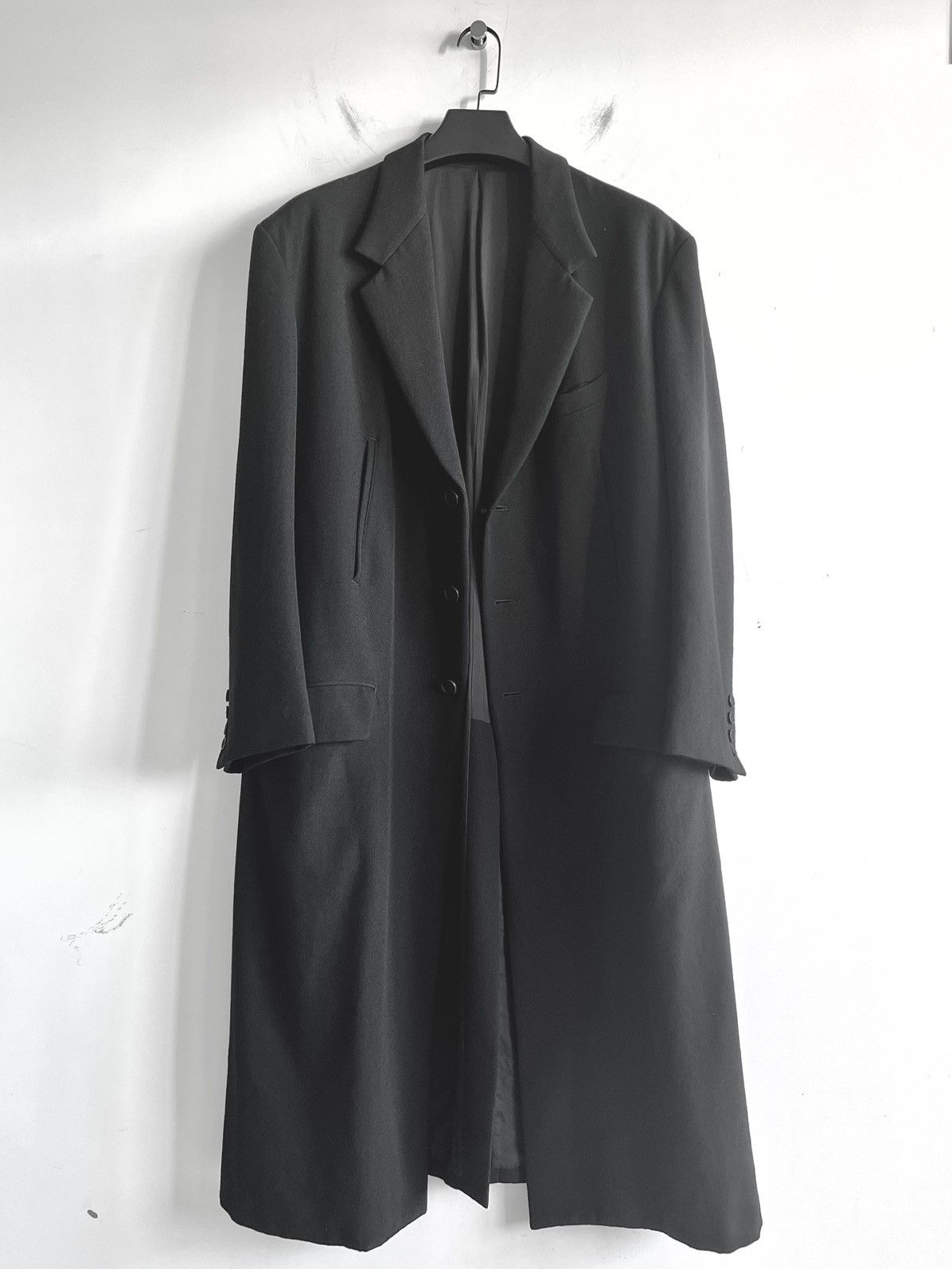 Yohji Yamamoto Yohji Yamamoto Pour Homme - Gabardine 5 Pocket Long Jacket Size US S / EU 44-46 / 1 - 2 Thumbnail
