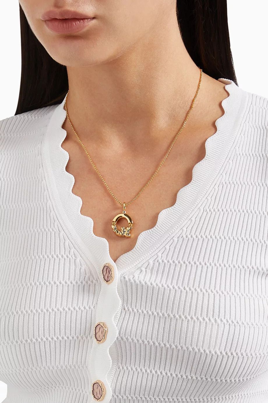 Chloe o1loc1c0425 Size: OS / Alphabet Necklace in Gold Size ONE SIZE - 2 Thumbnail