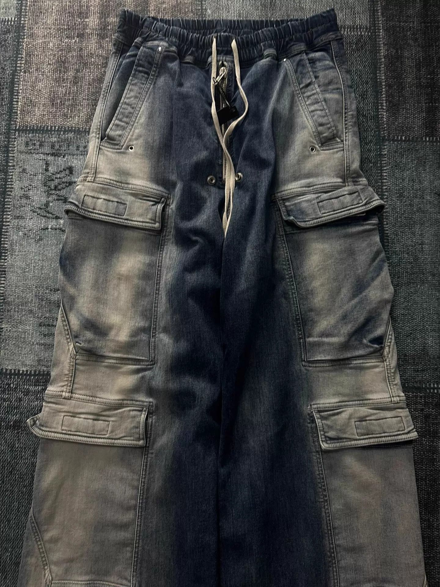 Rick Owens Rick Owens DRKSHDW 23ss Bela Cargo Gradient Jeans M Size US 32 / EU 48 - 2 Thumbnail