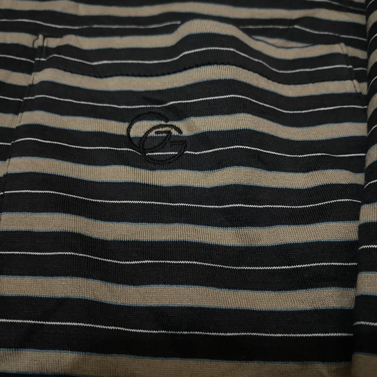 Givenchy 1970's Vintage Givenchy Stripped Longsleeve Size US L / EU 52-54 / 3 - 5 Thumbnail