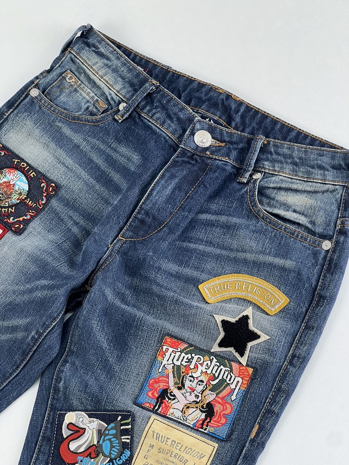 True Religion × Vintage Rare true religion patches jean