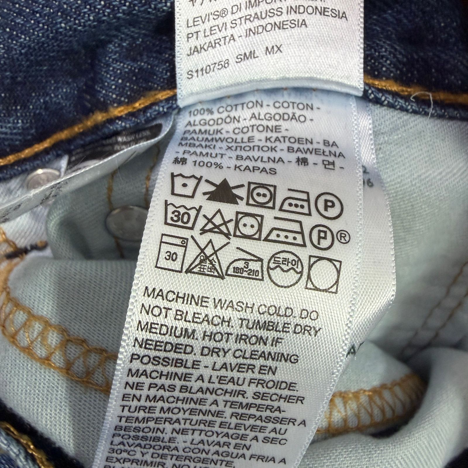 Levi's Levis 505 Jeans Men's 32x32 Blue Denim Straight Regular Fit Size US 32 / EU 48 - 4 Thumbnail