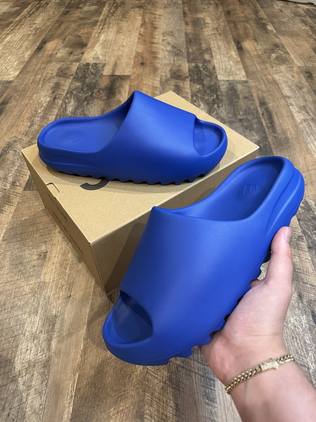 adidas gazelle silver green womens Shop | Mens adidas Yeezy Slide 'Azure' 2023 ID4133