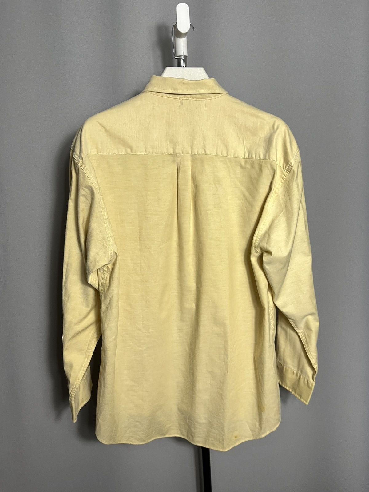 Yves Saint Laurent YSL Yves Saint Laurent 80s yellow shirt button down mens Size US XL / EU 56 / 4 - 8 Thumbnail