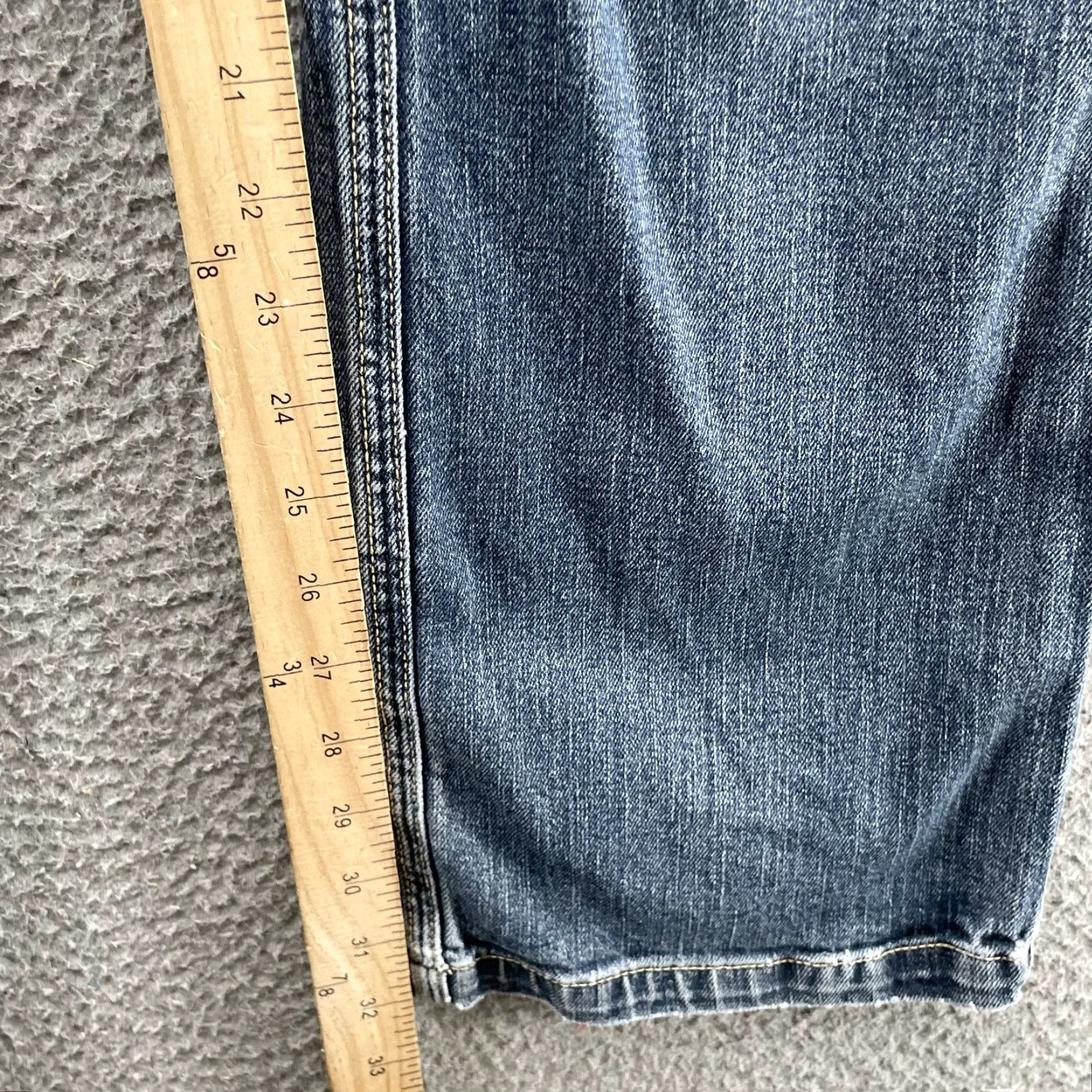 Mountain Khakis Mountain Khakis Jeans Mens 30x32 Straight Whisker Western Outdoor Workwear Gorp Blue Denim Cotton Spandex 5-Pocket Mens Regular Jeans Size US 30 / EU 46 - 4 Thumbnail