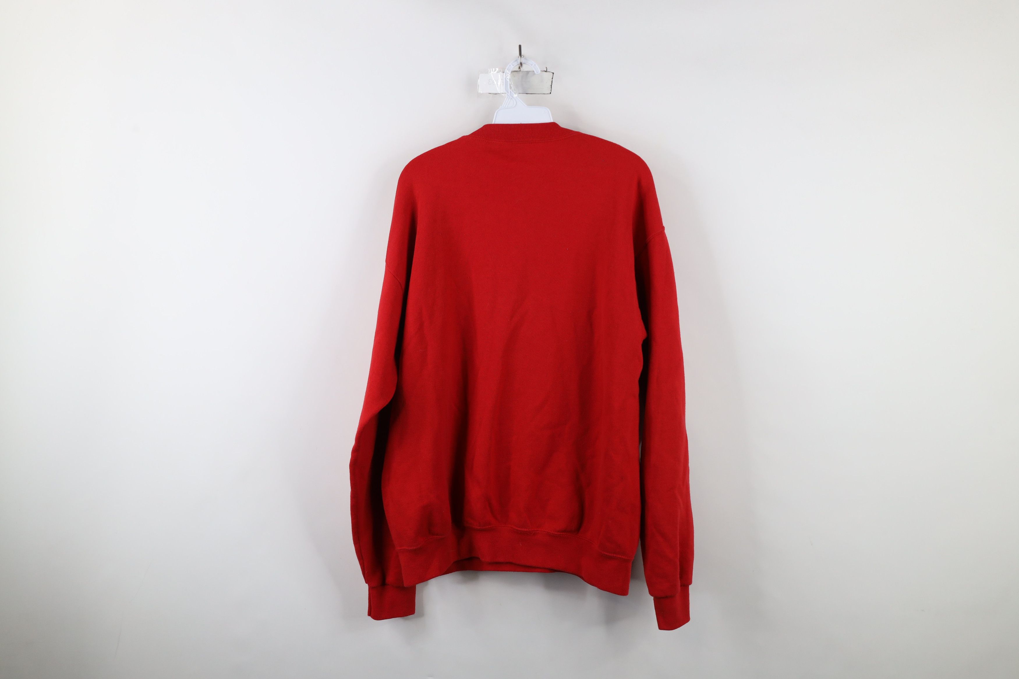 Vintage Vintage 90s Streetwear Christmas Ohio Sweatshirt Red USA Size L / US 10 / IT 46 - 11 Thumbnail