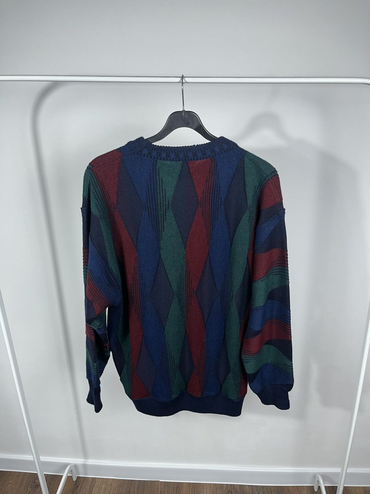 Other Vintage Italian Knit Sweater Geometric Pattern Size 54 Size US L / EU 52-54 / 3 - 12 Thumbnail