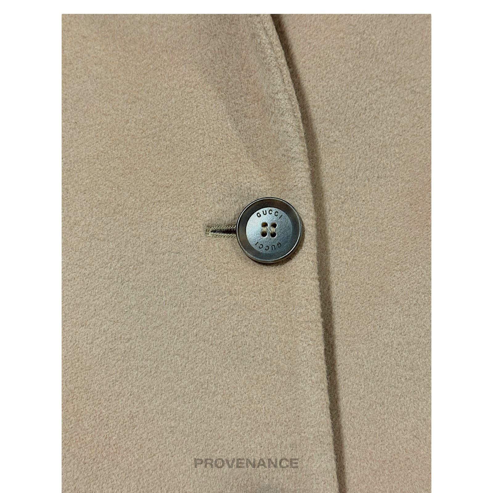 Gucci 🔴 Gucci Chesterfield Wool Coat - Camel 42 Size M / US 6-8 / IT 42-44 - 9 Thumbnail