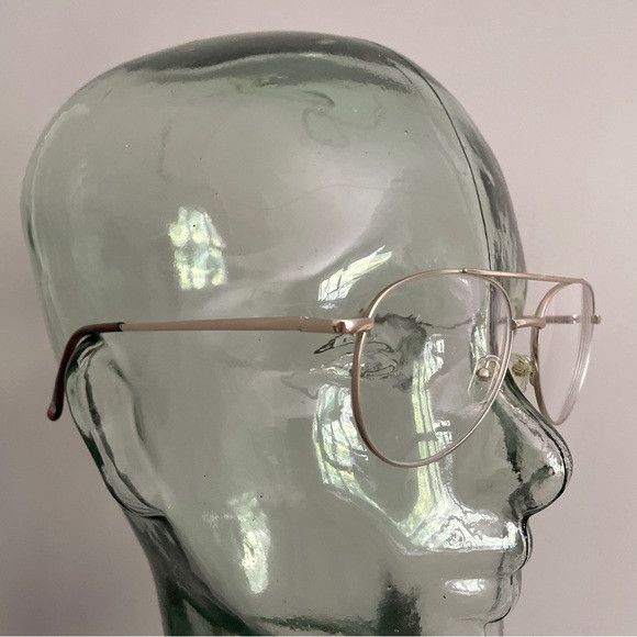 Other Clearly Atlin Gold Pilot / Aviator Glasses Frames Size ONE SIZE - 5 Thumbnail