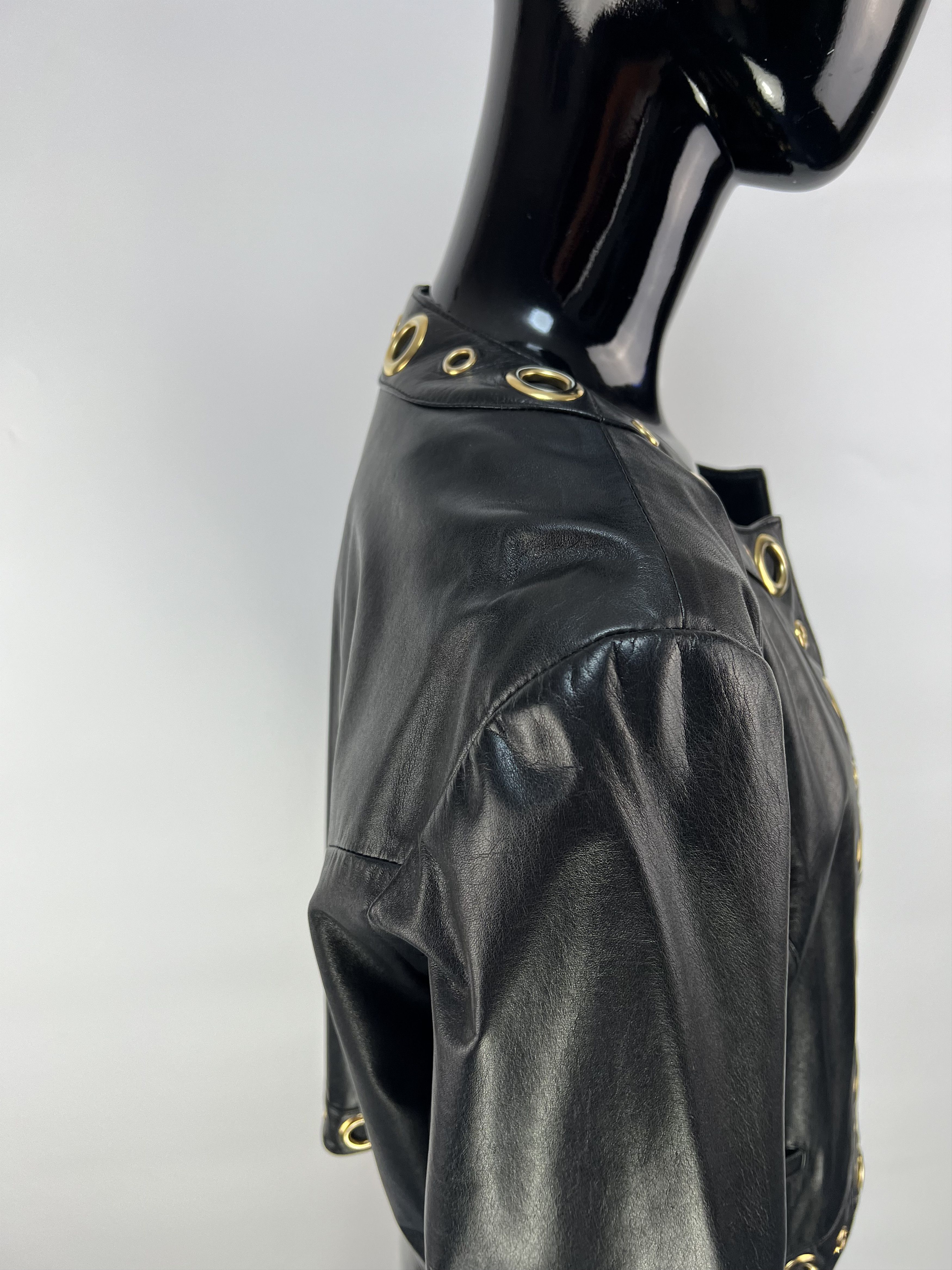 Vintage 80s Rare Vintage Dino’z Women’s Leather Jacket Size IT 44 Size M / US 6-8 / IT 42-44 - 9 Thumbnail