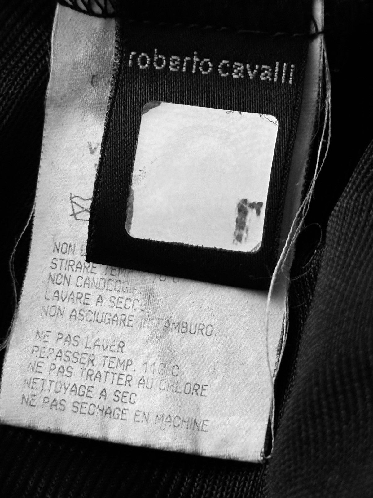 Roberto Cavalli Roberto Cavalli Runway Black Silk-Effect Dress with Leopard Size S / US 4 / IT 40 - 5 Thumbnail