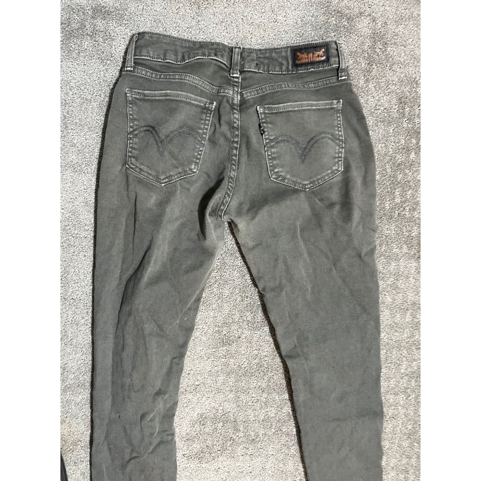 Levi's LEVIS Womens Jeans Legging Jegging Skinny 9 Gray 5-Pocket Denim Cotton Blend Mid Rise Slim Regular Inseam 26 Denim Logo Hip Hop Modern Womens Size 30" / US 8 / IT 44 - 2 Thumbnail