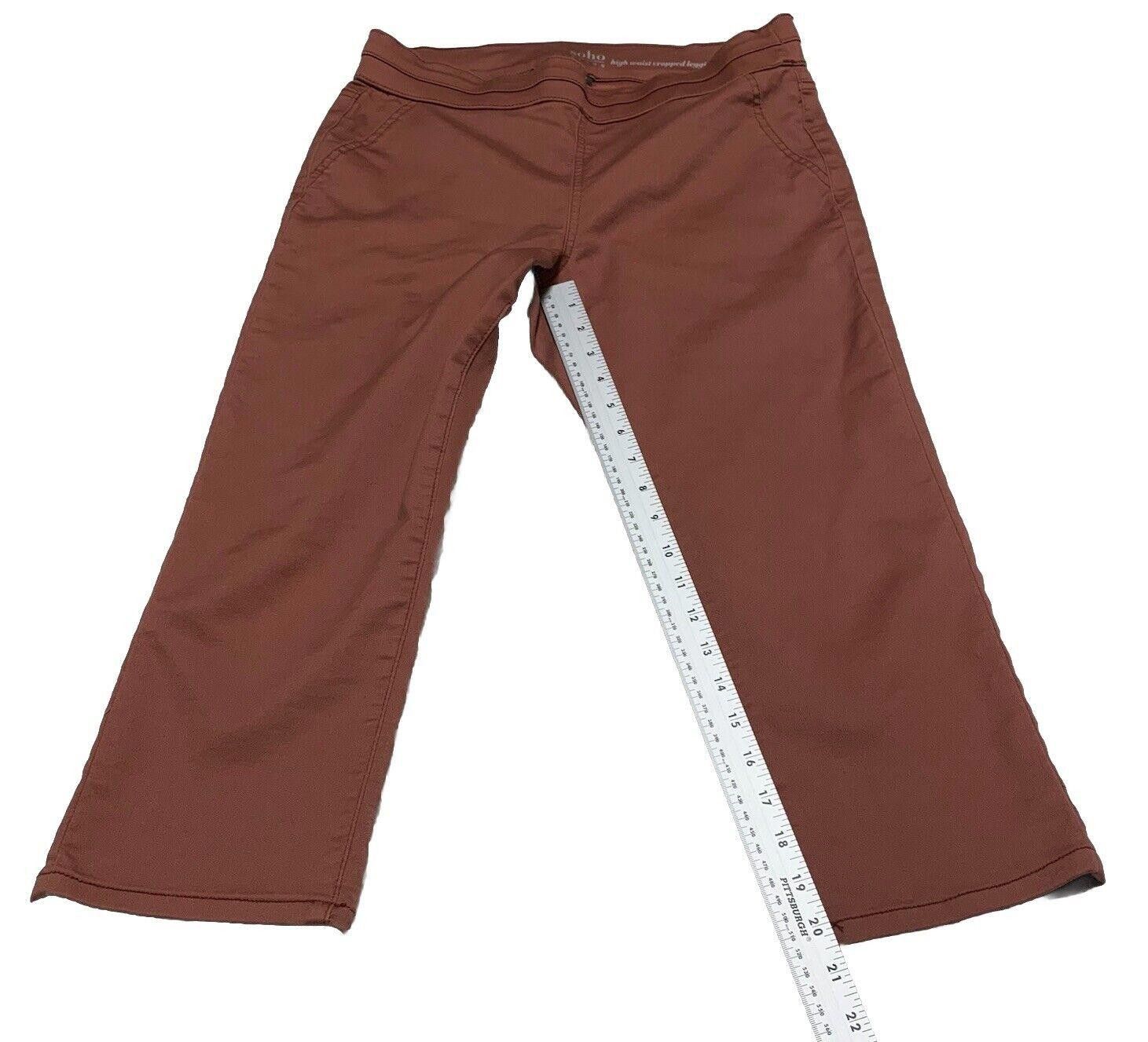 Other Soho Women's M High Waist Legging Pink Mauve Cropped Size 32" / US 10 / IT 46 - 6 Thumbnail