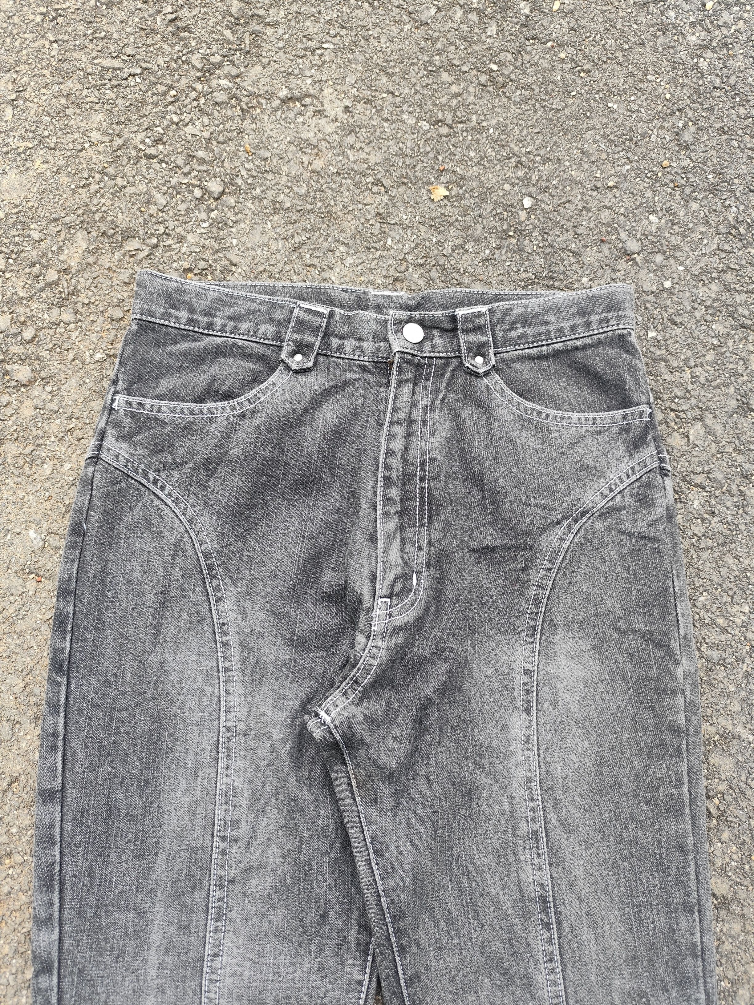 Japanese Brand Vintage Japanese Flare Bondage Pant - B_J/1124/3 Size 22" - 3 Thumbnail