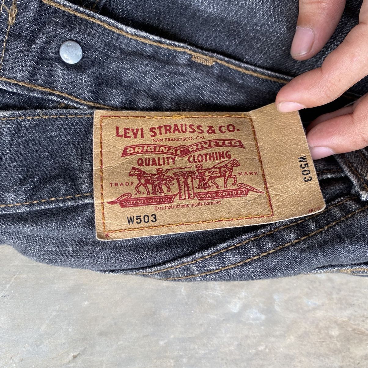 If Six Was Nine × Japanese Brand Levis 503 japanese long pants denim y2k syle unisex Size 29" - 6 Thumbnail