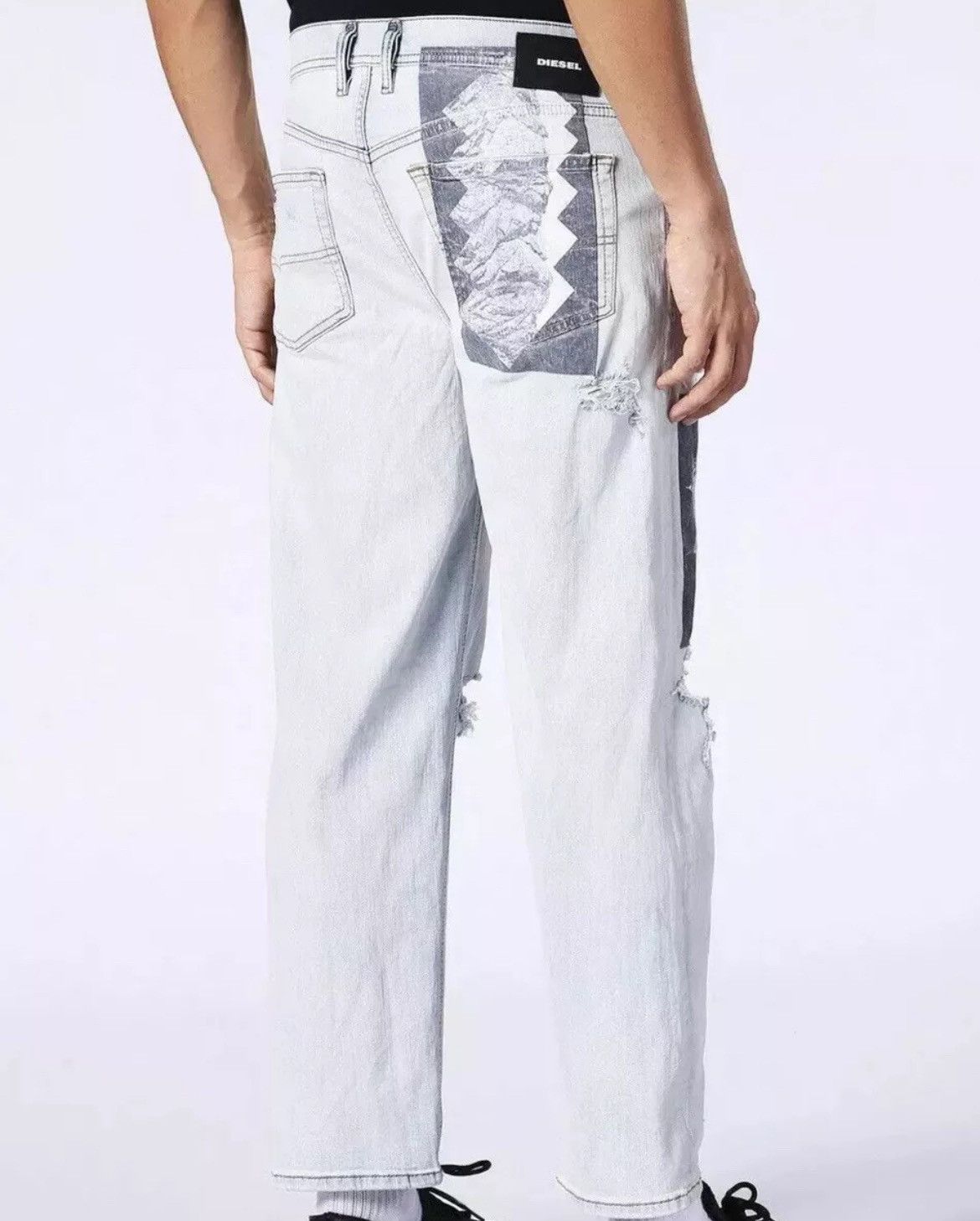 Diesel DIESEL PANTS REGULAR Light Blue Denim Pants RRP 350$ Y2K Size US 33 - 20 Thumbnail