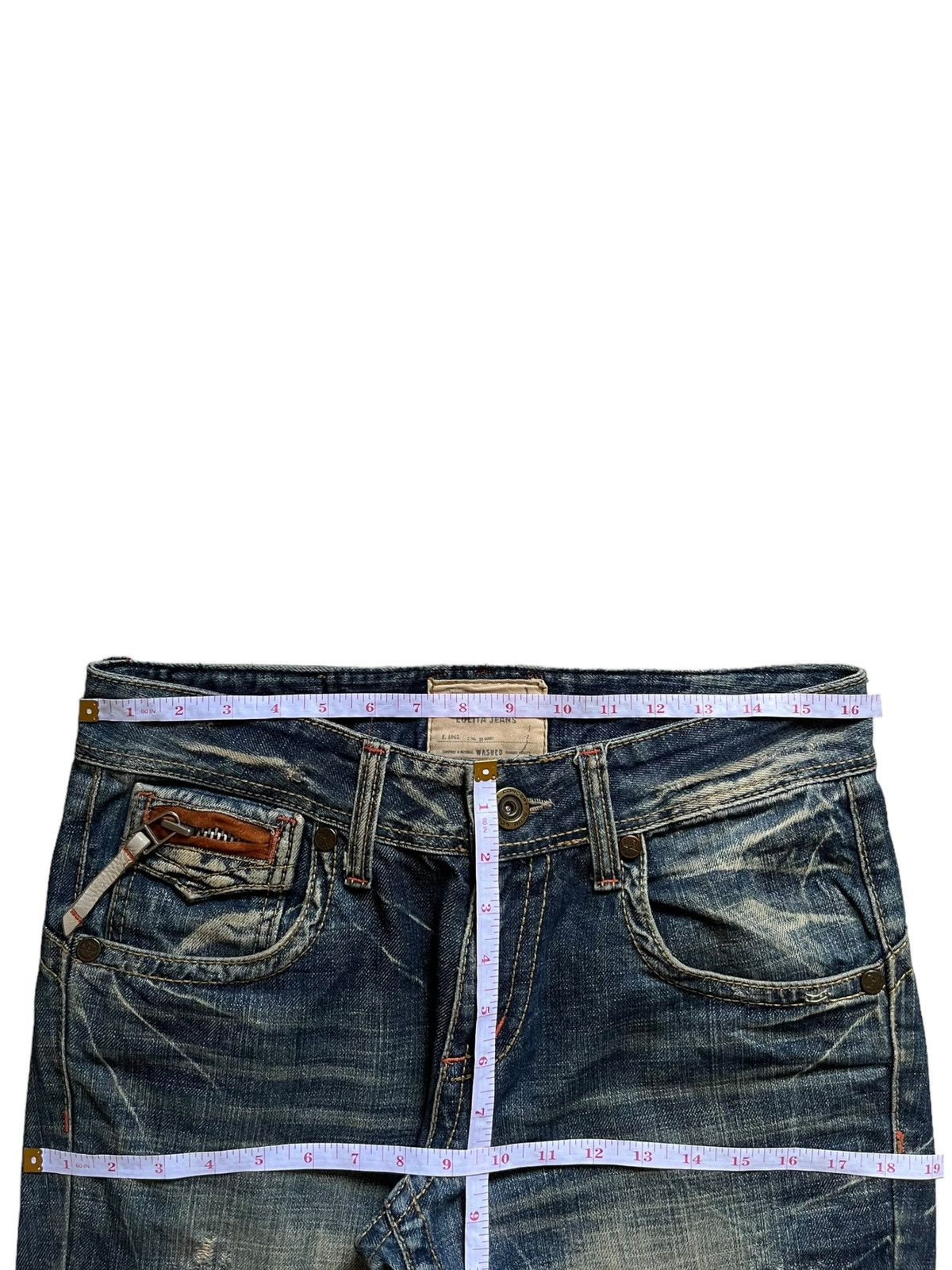 Japanese Brand Vintage Japanese Brand Rusty Mud Wash Distressed Loose Jeans Size US 33 - 13 Thumbnail