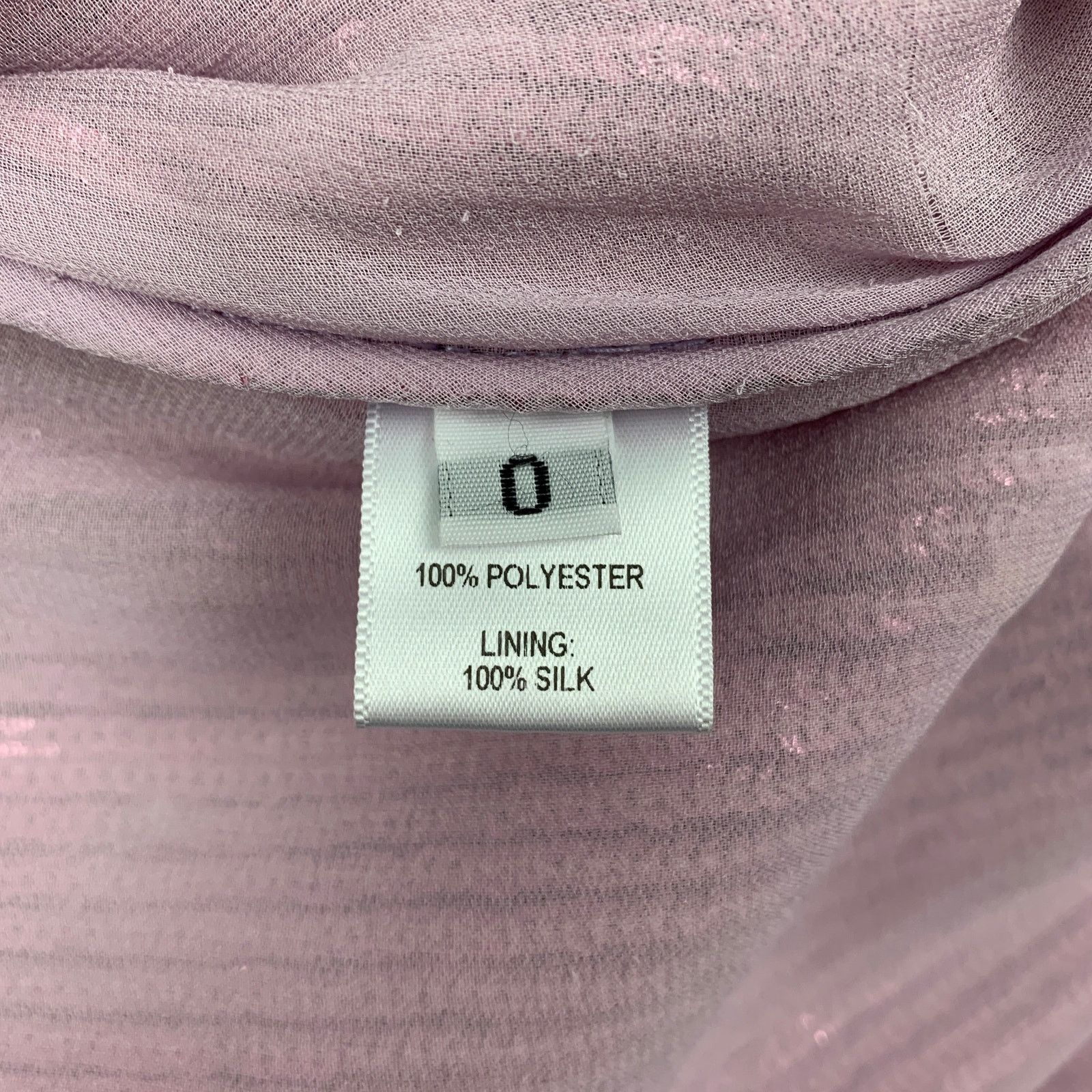 Prabal Gurung PRABAL GURUNG 0 Pink Polyester Sequined Raw Edge Dress Top Size XS / US 0-2 / IT 36-38 - 5 Thumbnail