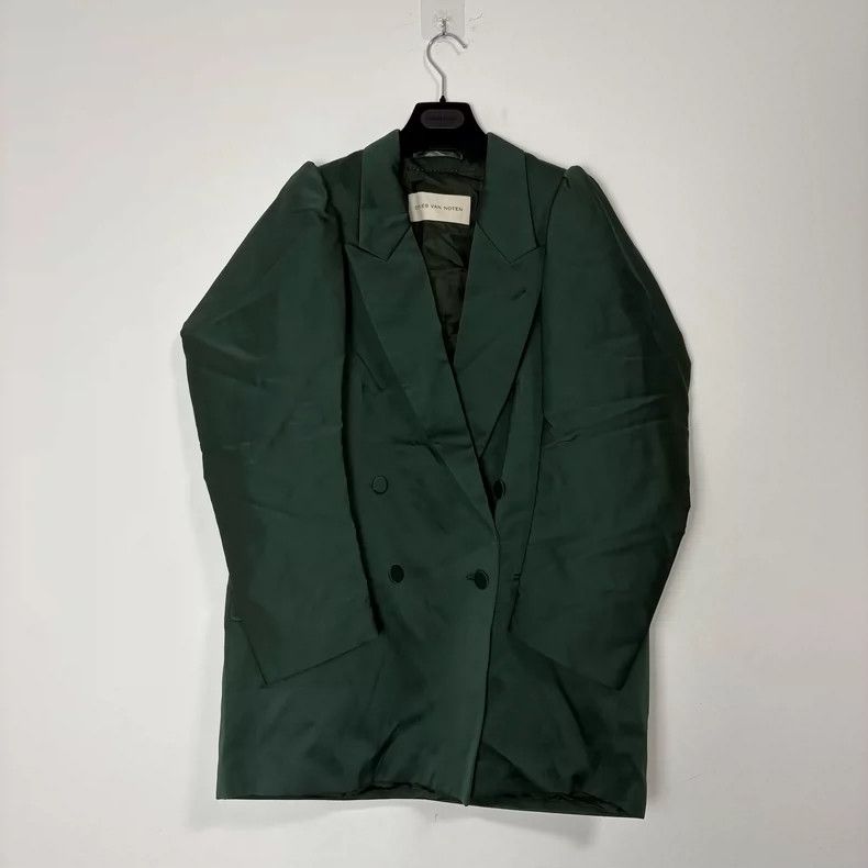 Dries Van Noten DRIES VAN NOTEN Dark green double-breasted suit Size M / US 6-8 / IT 42-44 - 1 Thumbnail