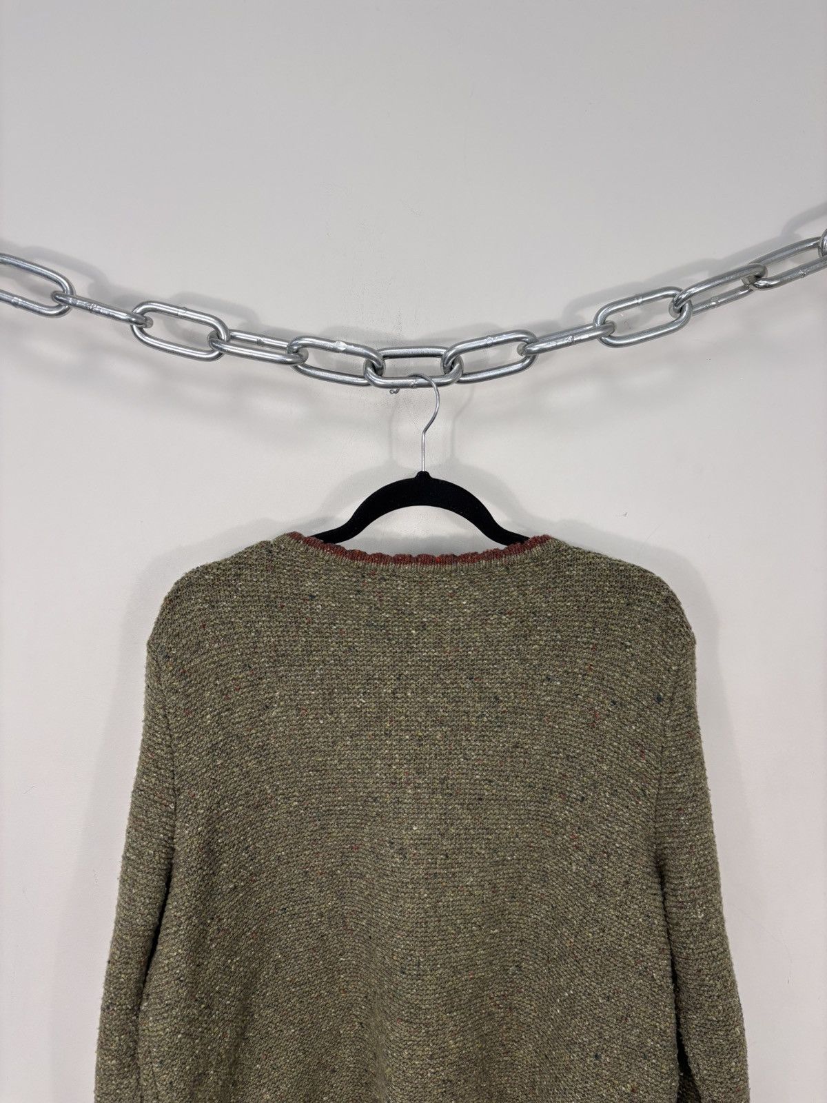 Other Maerz Muenchen Women’s Khaki Wool Blend Cardigan Sweater Size XL / US 12-14 / IT 48-50 - 15 Thumbnail