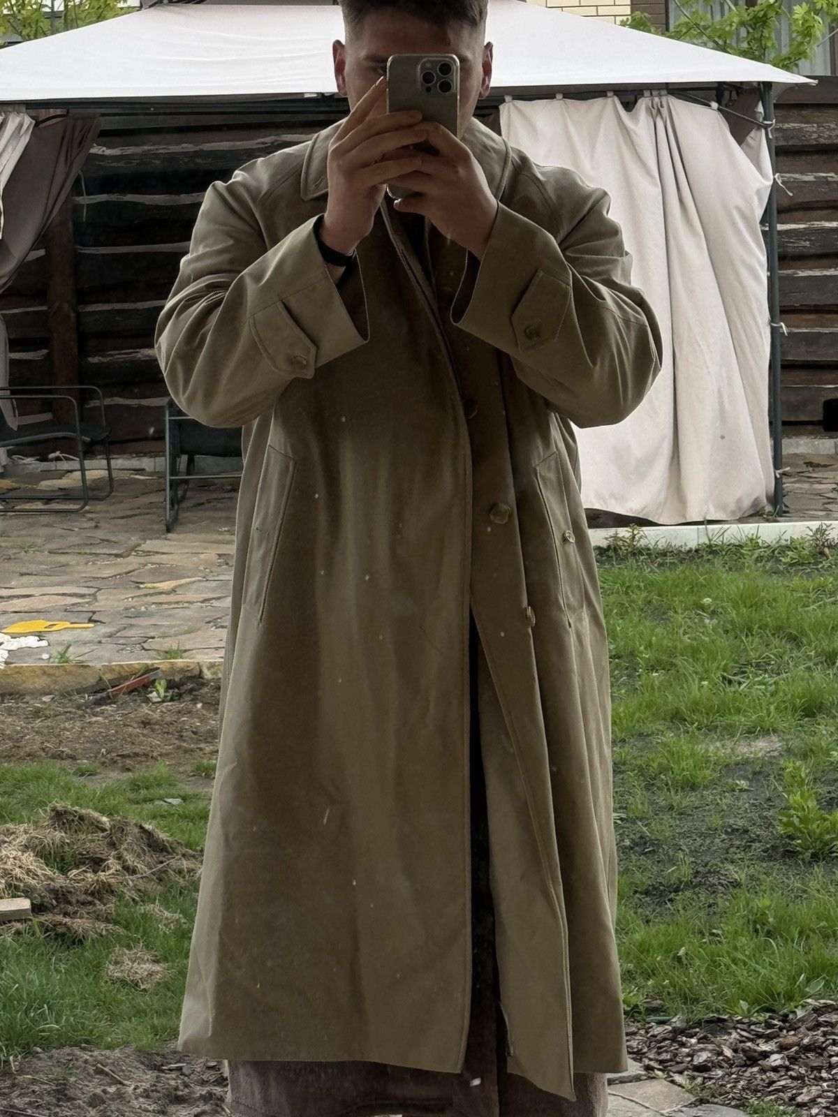 Burberry × Vintage Burberry beige long trench coat with lining vintage Size US L / EU 52-54 / 3 - 21 Thumbnail