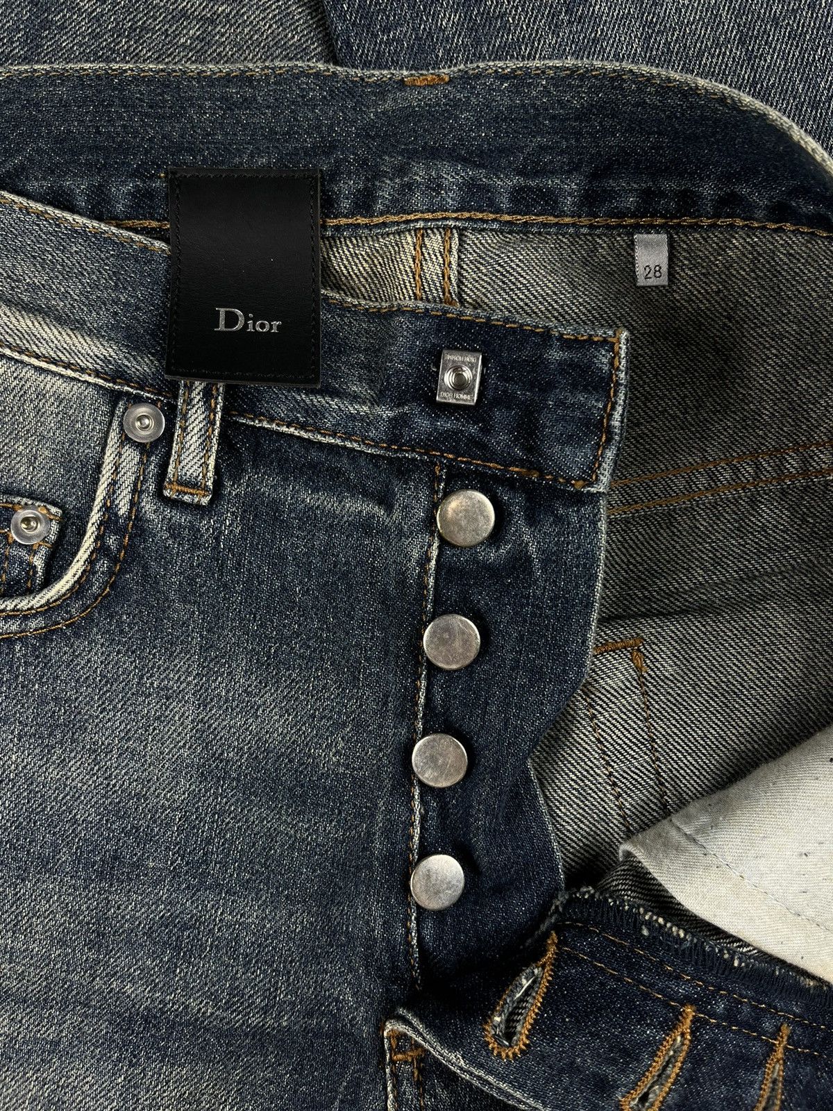 Dior Dior Homme Faded Blue Denim Jeans Size US 28 / EU 44 - 6 Thumbnail