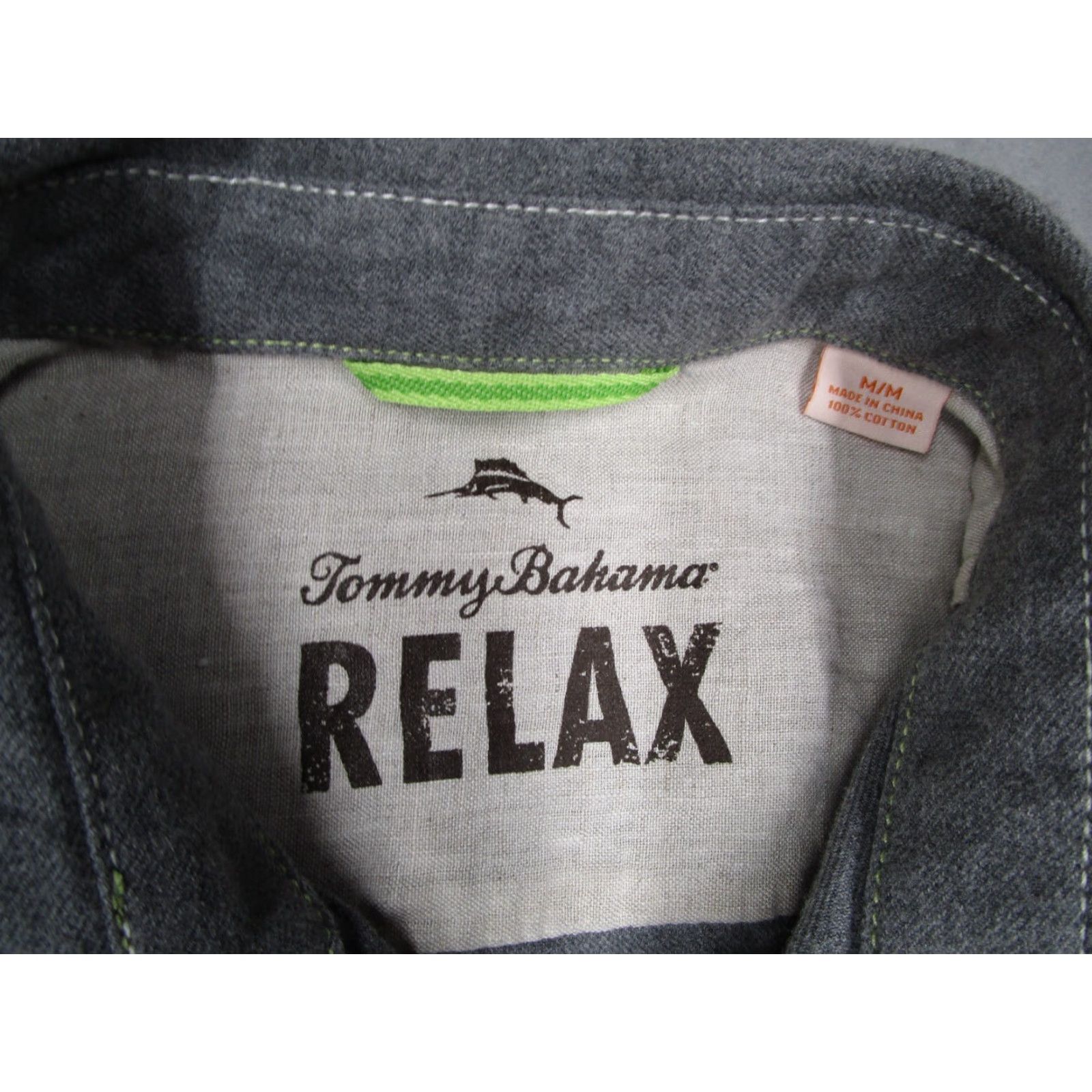Tommy Bahama Tommy Bahama Shirt Mens M Gray Button-Up Flannel Dual Pockets Long Sleeve Casual Travel 100% Cotton Button-Up Size US M / EU 48-50 / 2 - 2 Thumbnail