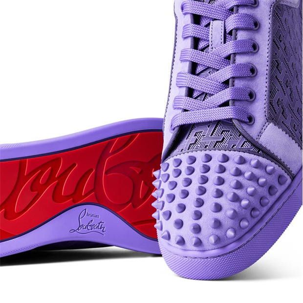 Christian Louboutin Louis Junior Techno Spike Sneakers Size US 12 / EU 45 - 7 Thumbnail
