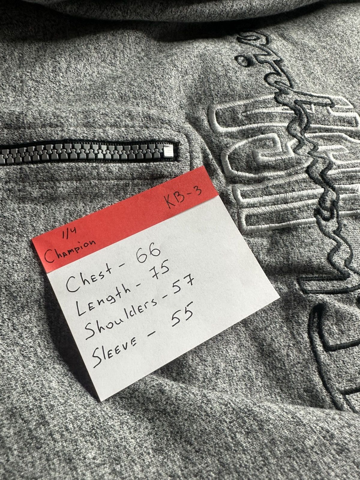 Champion Champion USA Zip 1/4 Vintage Sweatshirt Big Embroidered Logo Size US XL / EU 56 / 4 - 9 Thumbnail