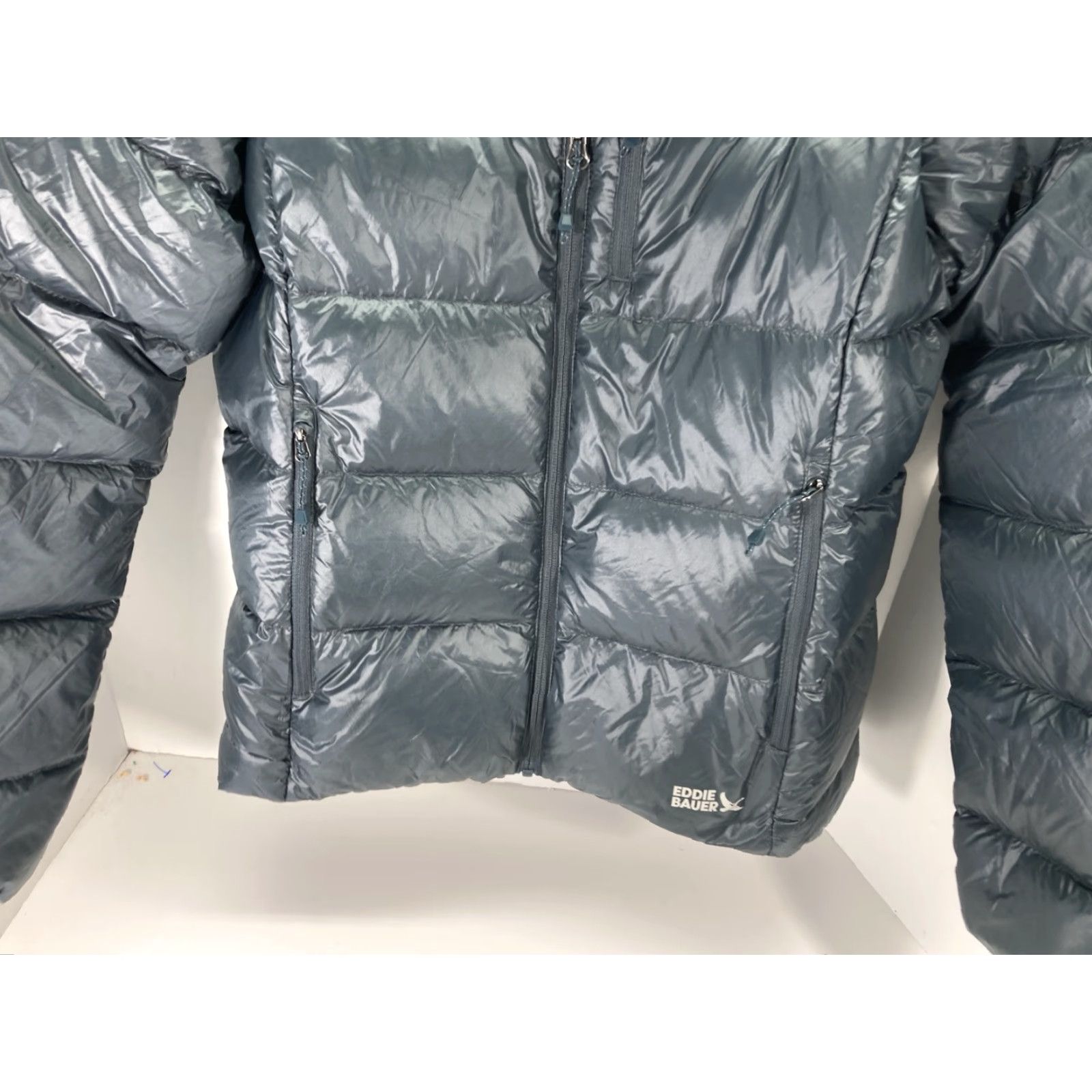 Eddie Bauer VINTAGE Eddie Bauer Down Puffer Jacket Coat Women Medium Green Full Zip Packable Size M / US 6-8 / IT 42-44 - 3 Thumbnail