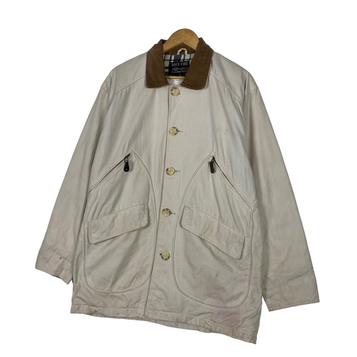 Japanese Brand Vintage Back-Fire Bird Of Paradise Chore Jacket Size US L / EU 52-54 / 3 - 3 Thumbnail