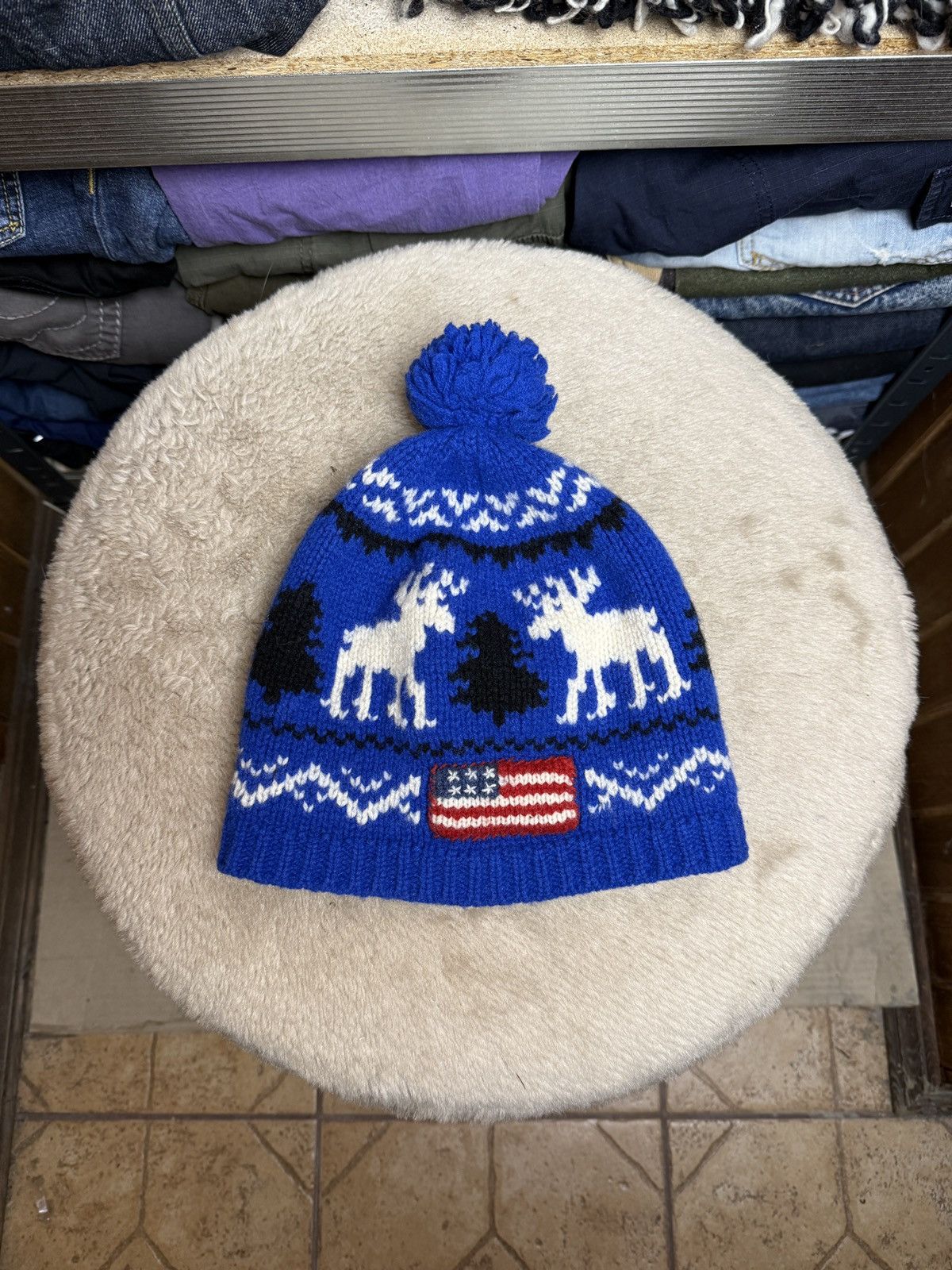 Polo Ralph Lauren Ralph Lauren USA Beanie Holiday Winter Hat Size ONE SIZE - 2 Thumbnail