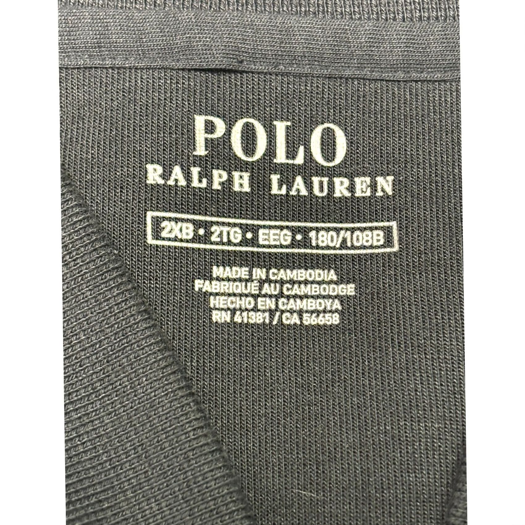 Polo Ralph Lauren Polo Ralph Lauren Mens 2XB Black Full Zip Track Jacket Bomber Double Knit Pony Jacket Size US XXL / EU 58 / 5 - 3 Thumbnail