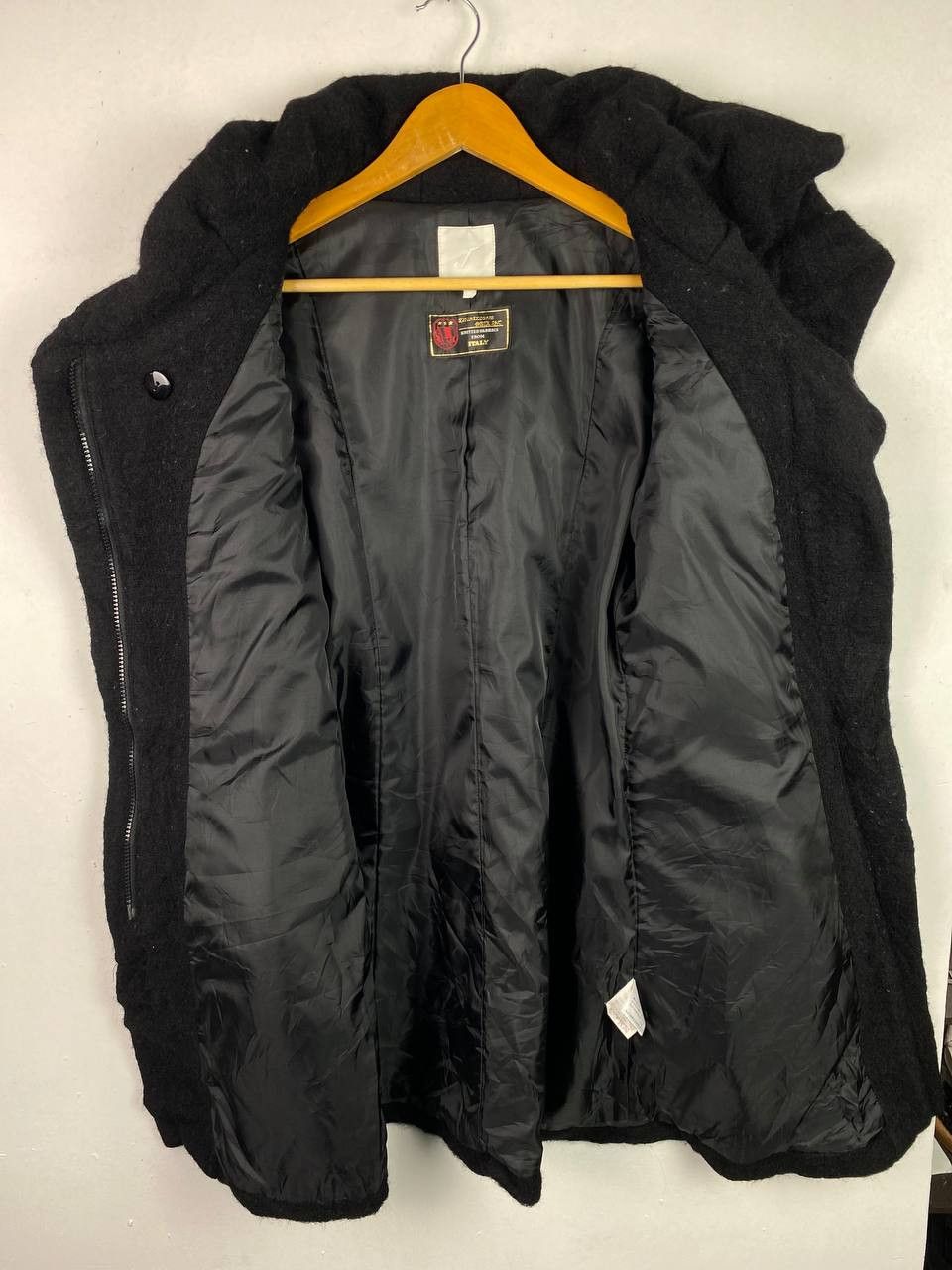 male & co italian wool fabric long jacket