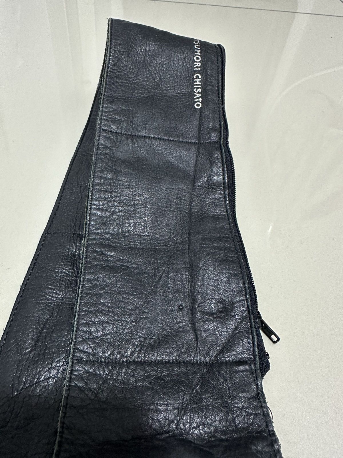 Issey Miyake Tsumori Chisato Belt Waist Bag Leather 3 Pocket Design Size 30 - 6 Thumbnail