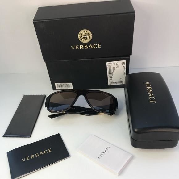 Versace New Authentic Versace VE4436U Havana Dark Brown Sunglasses", Size ONE SIZE - 9 Thumbnail