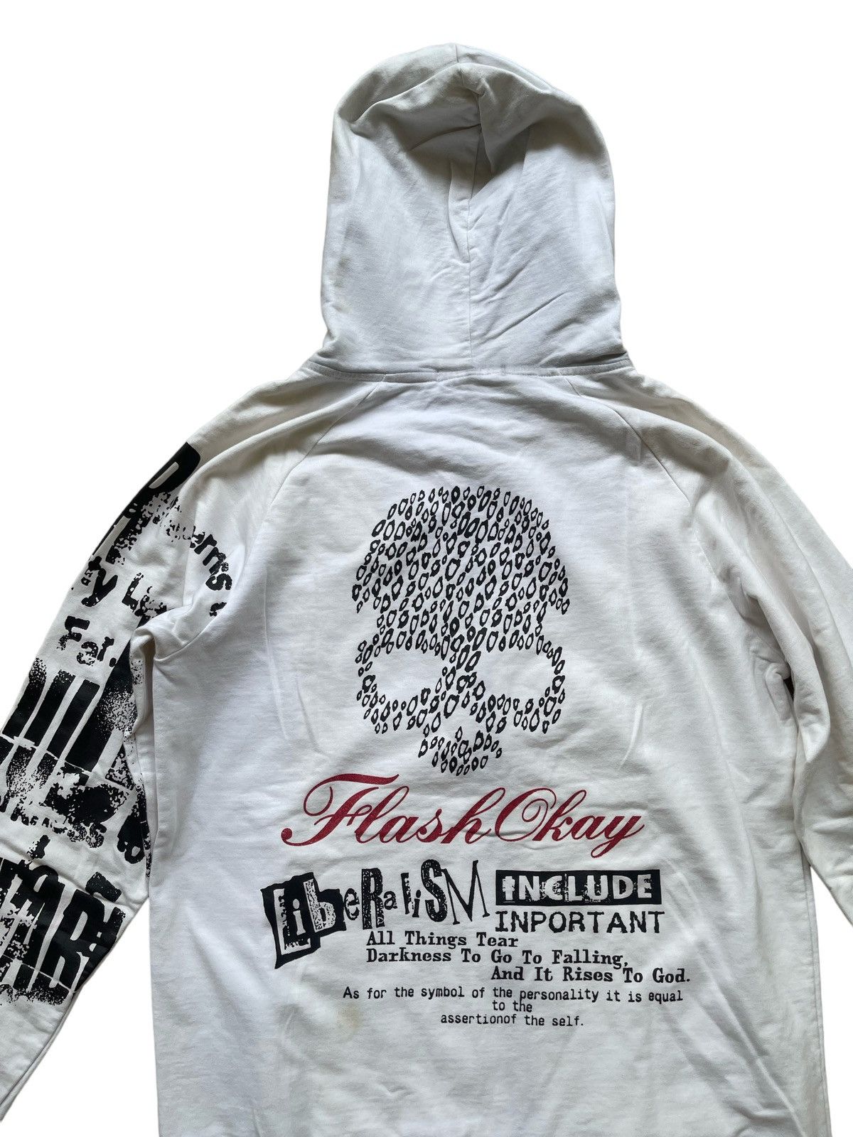 If Six Was Nine Y2K Dangerous Warning Skull Hoodie Size US M / EU 48-50 / 2 - 3 Thumbnail