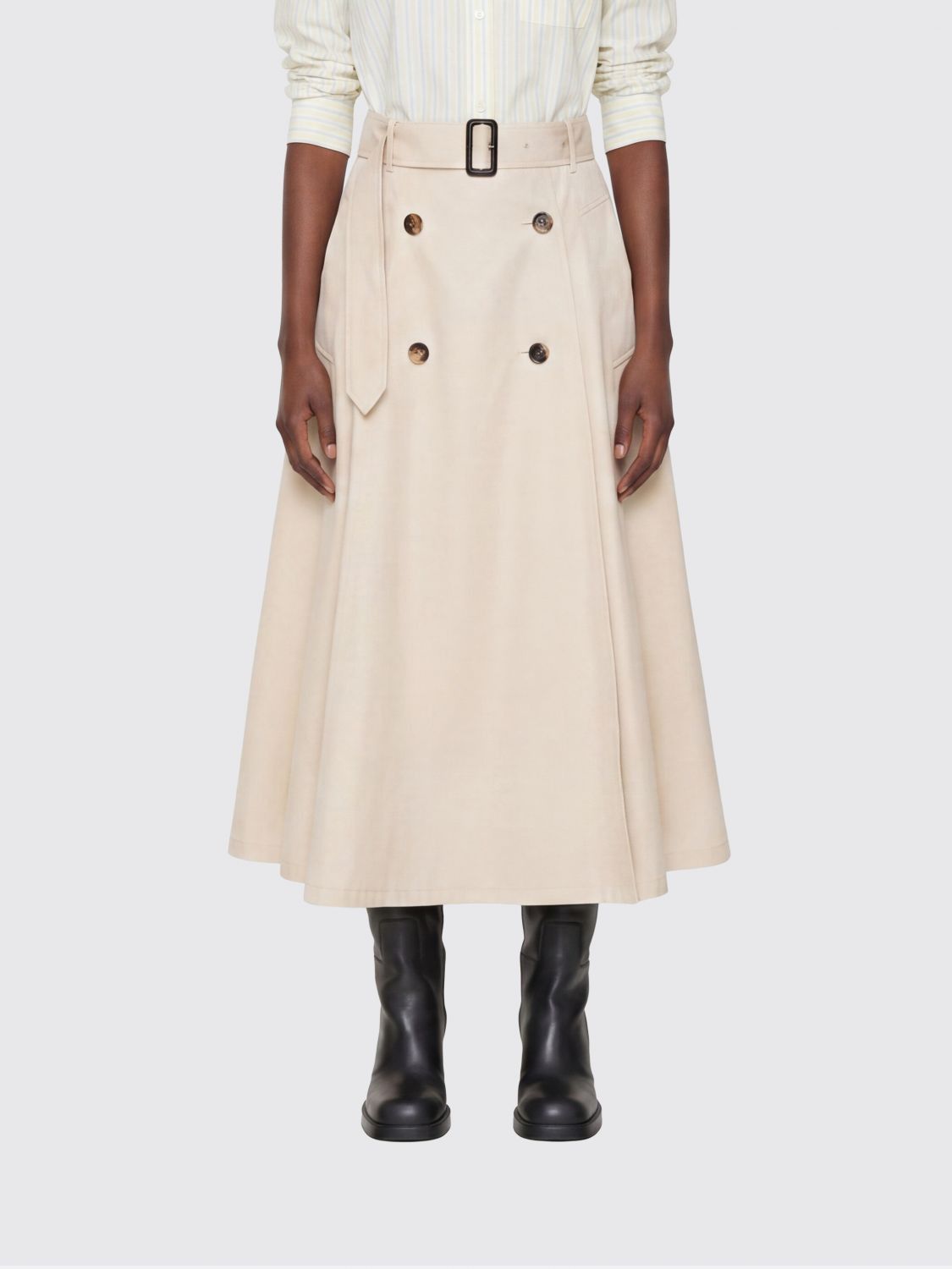 Burberry Burberry Skirt Woman Beige Size 27" / US 4 / IT 40 - 1 Thumbnail