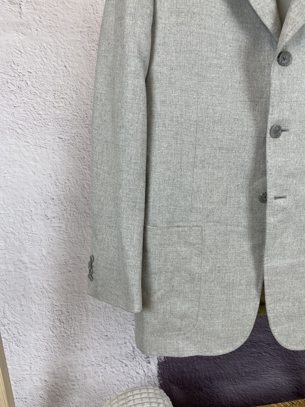 Corneliani Corneliani made in Italy silk wool grey blazer sport coat Size 40R - 3 Thumbnail