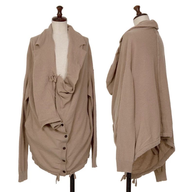 Yohji Yamamoto Yohji Yamamoto size 3 Textured knit cardigan shirt 2503-Ne Size M / US 6-8 / IT 42-44 - 1 Thumbnail
