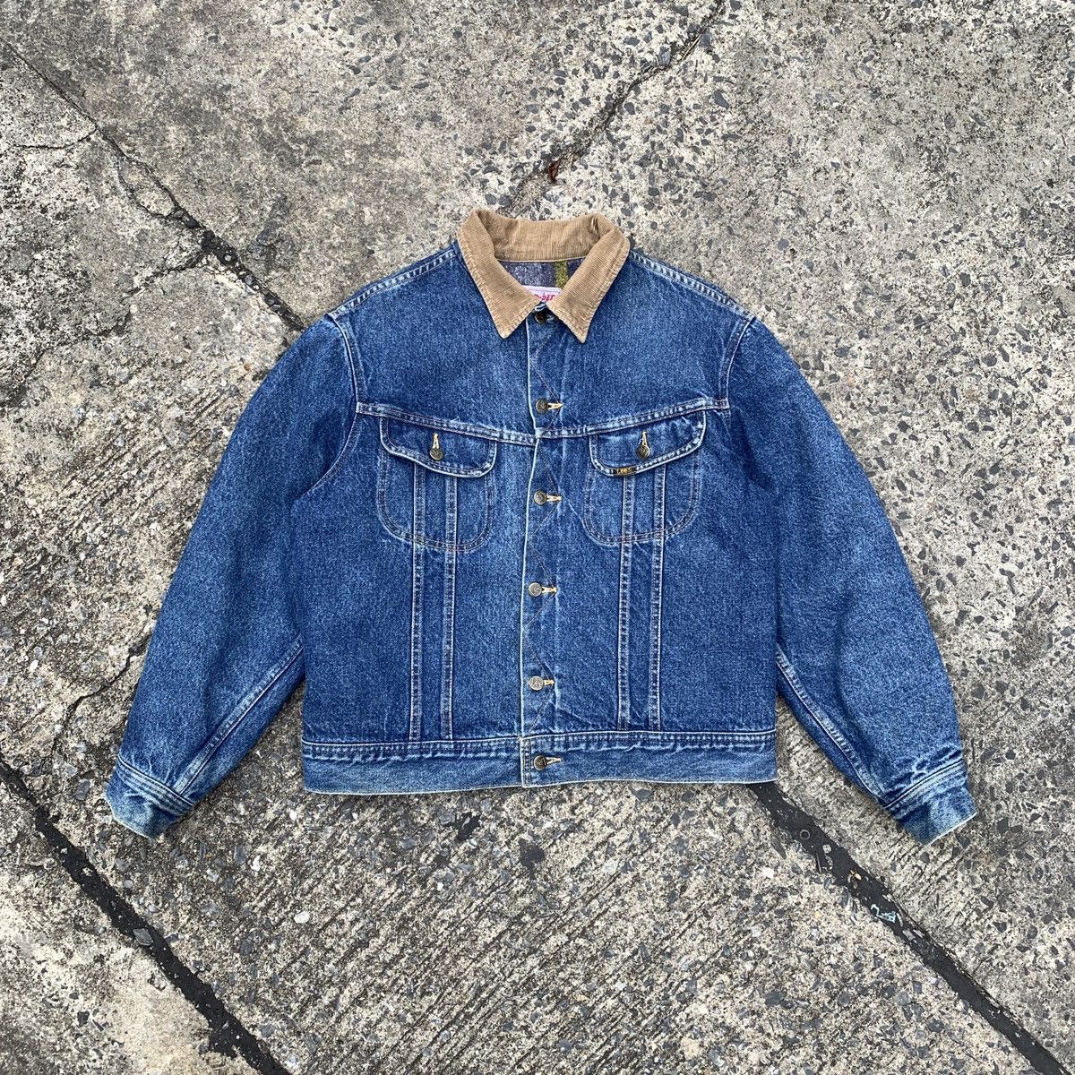 Lee × Vintage Lee Storm Riders 80s Canada Denim Linen Jacket Size US L / EU 52-54 / 3 - 2 Thumbnail