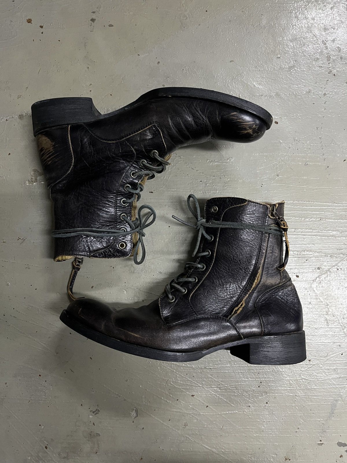 Balmain Maison Miharayasuhiro Balmain STYLE Leather Zipper Boots Size US 8 / EU 41 - 2 Thumbnail